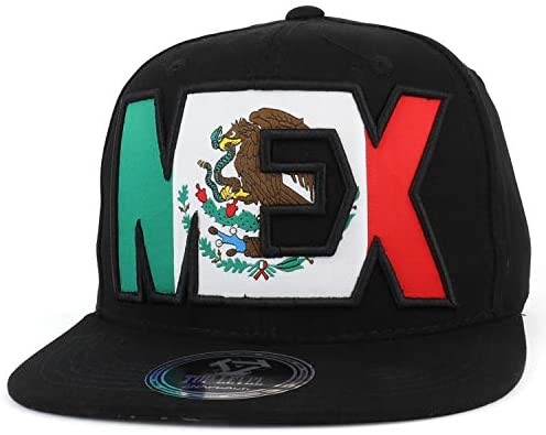 Trendy Apparel Shop Hecho En Mexico Kids 3D Eagle Embroidered Logo Fla