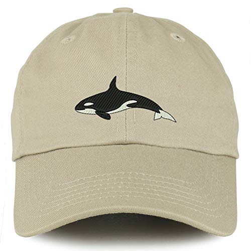 Trendy Apparel Shop Youth Orca Killer Whale Unstructured Cotton Baseball Cap