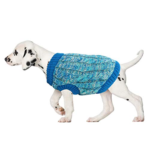 Trendy Apparel Shop Mixed Yarn Knitted Pet Puppy Dog Sweater
