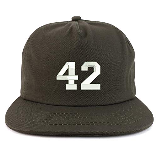 Trendy Apparel Shop Number 42 Collegiate Varsity Unstructured 5 Panel Cap