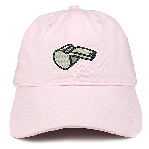 Trendy Apparel Shop Referee Whistle Blower Soft Crown 100% Brushed Cotton Cap