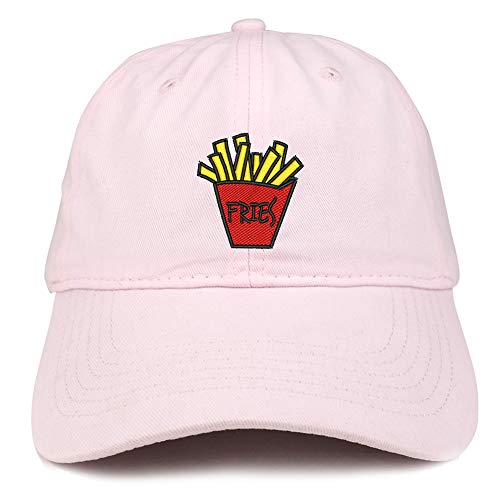 Trendy Apparel Shop Fries Embroidered Soft Crown 100% Brushed Cotton Cap