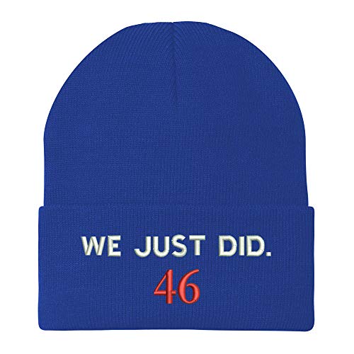 Trendy Apparel Shop We Just Did 46 President 2020 Celebration Long Cuff Beanie