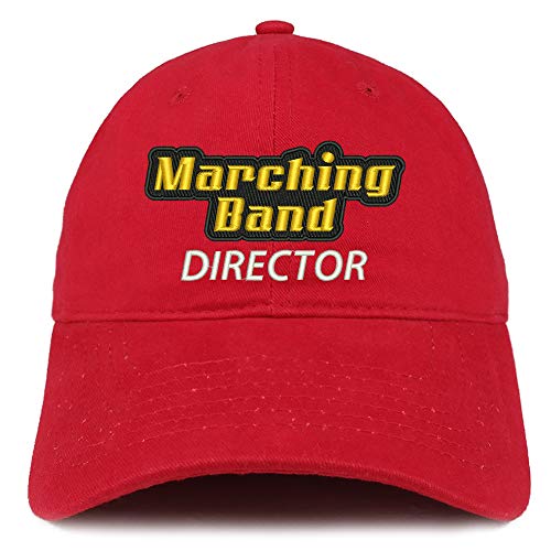 Trendy Apparel Shop Marching Band Director Embroidered Soft Crown 100% Brushed Cotton Cap