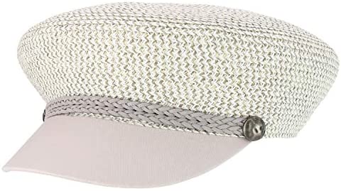 Trendy Apparel Shop Paper Braid Rope Trim Button Decorated Greek Fisherman Cap