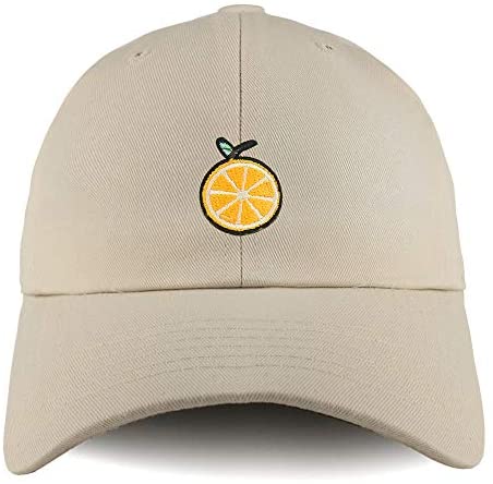 Trendy Apparel Shop Orange Patch Solid Cotton Unstructured Dad Hat