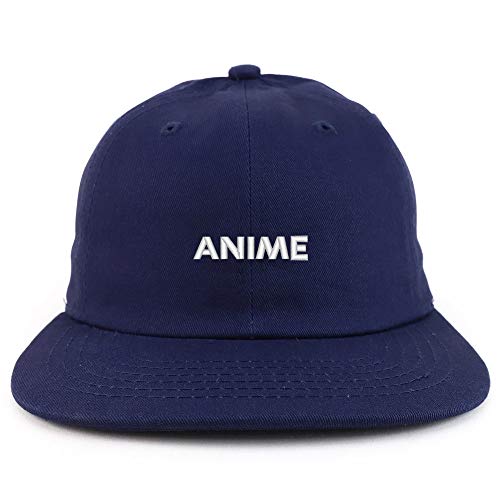 Trendy Apparel Shop Anime Embroidered Low Profile Cotton Snapback Cap