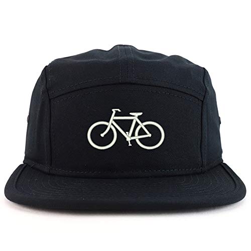 Trendy Apparel Shop Love to Bicycle Embroidered 5 Panel Racer Baseball Cap