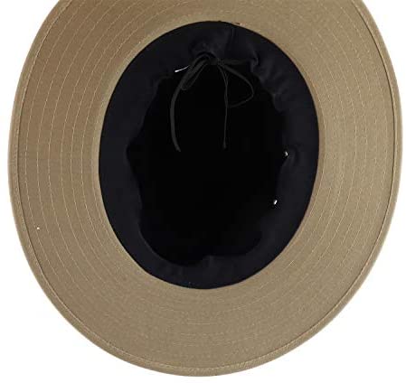 Trendy Apparel Shop Men's Large Brim PU Band Cotton Canvas Fedora Hat