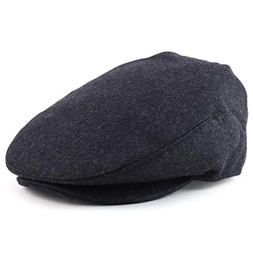 Trendy Apparel Shop Men's Wool Blend Adjustable 3 Button Snapback Ivy Hat