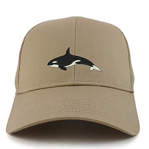 Trendy Apparel Shop Orca Killer Whale Structured High Profile Trucker Cap