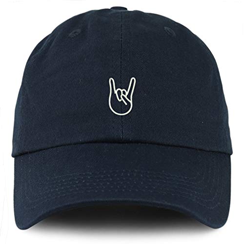 Trendy Apparel Shop Youth Rock On Logo Unstructured Cotton Baseball Cap