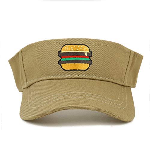 Trendy Apparel Shop Burger Patch Cotton Infant Summer Visor Cap