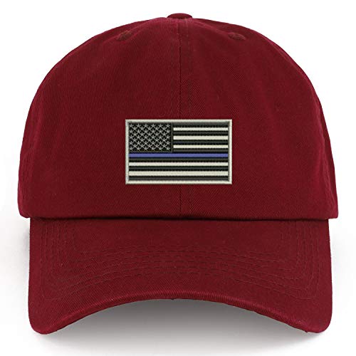 Trendy Apparel Shop XXL USA TBL Flag Embroidered Unstructured Cotton Cap