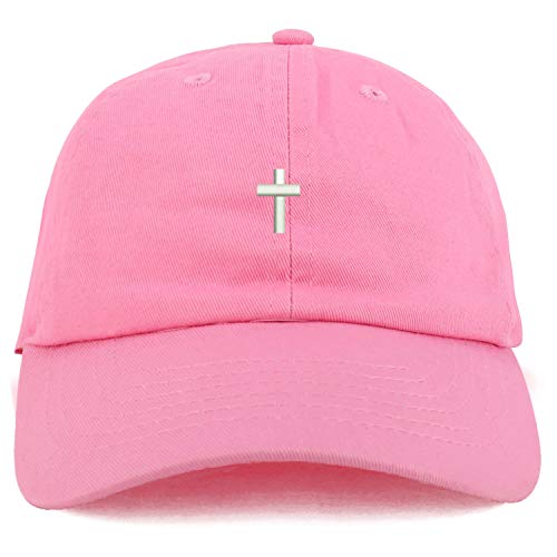 Trendy Apparel Shop Youth Cross Adjustable Soft Crown Baseball Cap