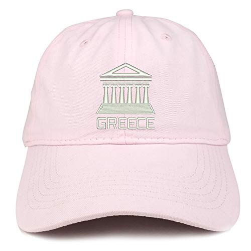 Trendy Apparel Shop Greece Embroidered Soft Crown 100% Brushed Cotton Cap