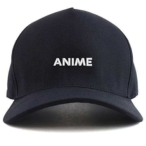 Trendy Apparel Shop Anime Embroidered Oversized 5 Panel XXL Baseball Cap