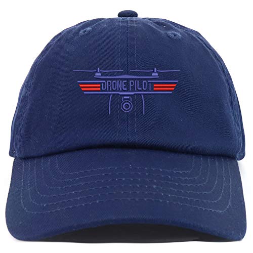 Trendy Apparel Shop Youth Drone Top Gun Pilot Soft Crown Baseball Cap