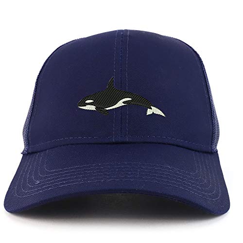 Trendy Apparel Shop Orca Killer Whale Structured High Profile Trucker Cap