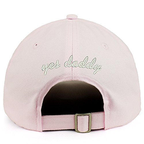 Trendy Apparel Shop yes Daddy (Back) Embroidered 100% Cotton Dad Hat