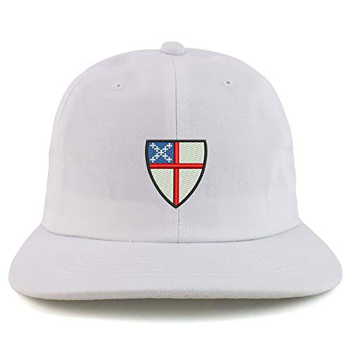 Trendy Apparel Shop Episcopal Shield Embroidered Low Profile Cotton Snapback Cap