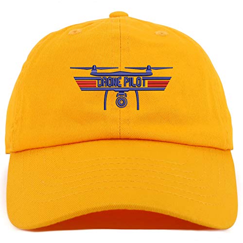 Trendy Apparel Shop Youth Drone Top Gun Pilot Soft Crown Baseball Cap
