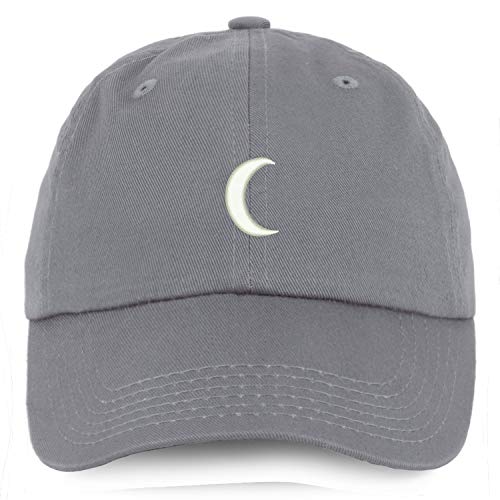 Trendy Apparel Shop Youth Crescent Moon Unstructured Cotton Baseball Cap