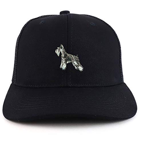 Trendy Apparel Shop Miniature Schnauzer Dog Two Tone Trucker Baseball Cap