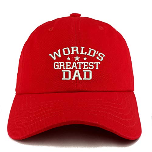 Trendy Apparel Shop World's Greatest Dad Solid Adjustable Unstructured Dad Hat