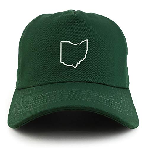 Trendy Apparel Shop Ohio State Outline Unstructured 5 Panel Dad Baseball Cap