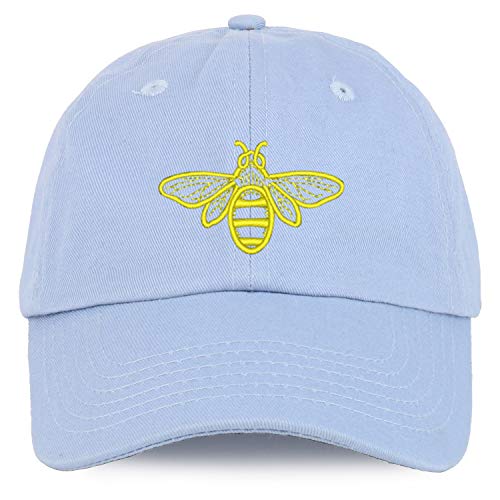 Trendy Apparel Shop Youth Bee Embroidered Unstructured Cotton Baseball Cap