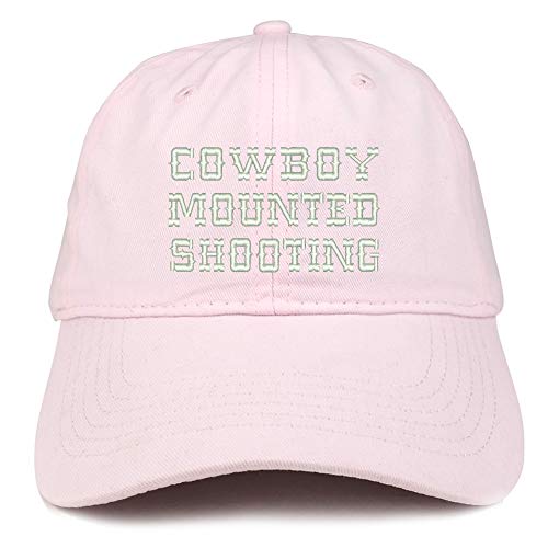 Trendy Apparel Shop Cowboy Mounted Shooting Soft Crown 100% Brushed Cotton Cap