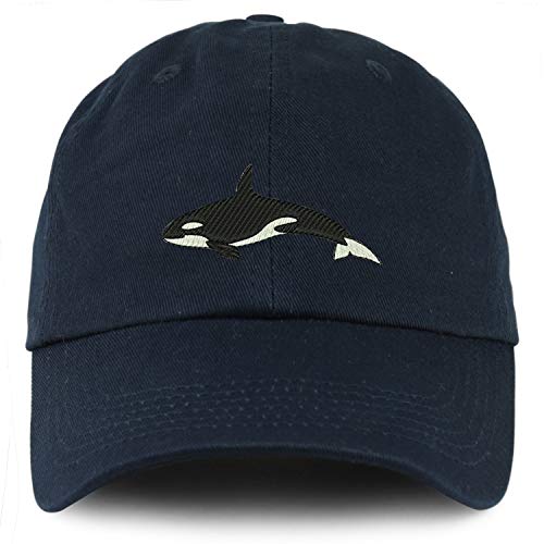 Trendy Apparel Shop Youth Orca Killer Whale Unstructured Cotton Baseball Cap