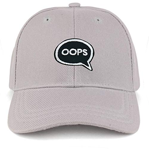 Trendy Apparel Shop Oops Patch Structured Infant Baseball Cap