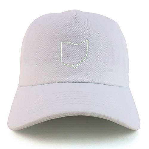 Trendy Apparel Shop Ohio State Outline Unstructured 5 Panel Dad Baseball Cap