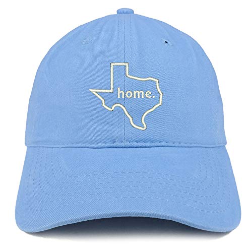 Trendy Apparel Shop Texas Home Embroidered 100% Cotton Adjustable Cap Dad Hat