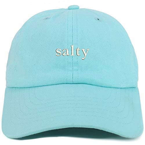 Trendy Apparel Shop Youth Salty Embroidered Adjustable Soft Crown Baseball Cap