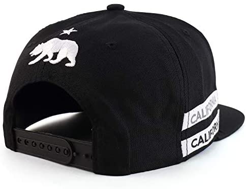 Trendy Apparel Shop California Golden State Bear 3D Embroidered Flatbill Cap