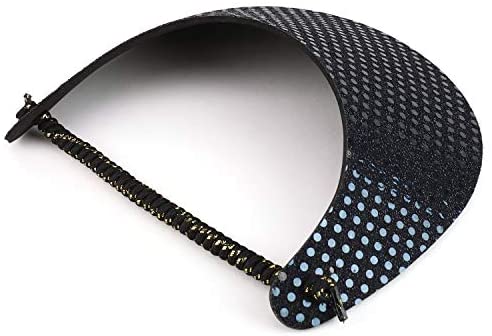 Trendy Apparel Shop Made in USA Shiny Glitter Summer String Elastic Foam Visors