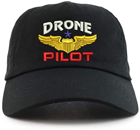 Trendy Apparel Shop Drone Operator Pilot Embroidered 5 Panel Unstructured Soft Crown Baseball Cap