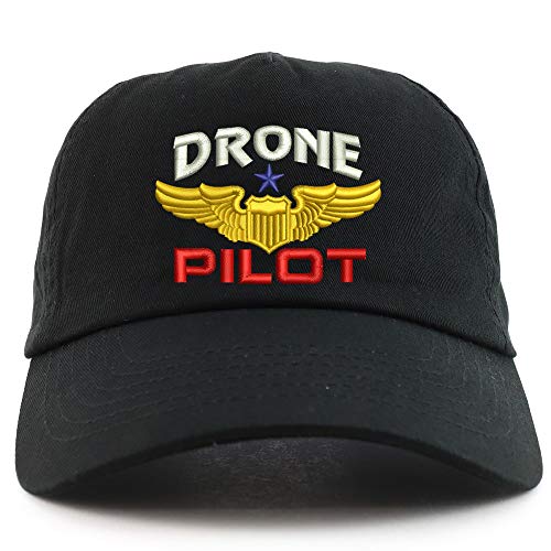 Trendy Apparel Shop Drone Operator Pilot Embroidered 5 Panel Unstructured Soft Crown Baseball Cap