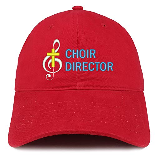 Trendy Apparel Shop Choir Director Embroidered Soft Crown 100% Brushed Cotton Cap