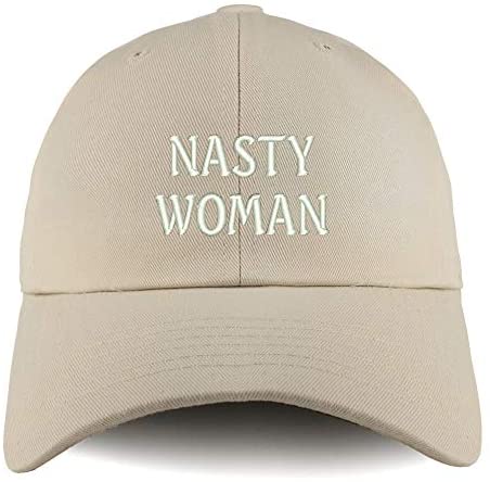 Trendy Apparel Shop Nasty Woman Solid Adjustable Unstructured Dad Hat