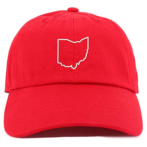 Trendy Apparel Shop Youth Ohio State Outline Adjustable Soft Crown Baseball Cap