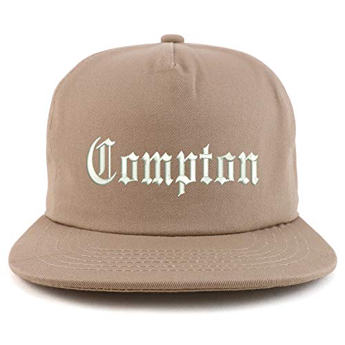 Trendy Apparel Shop Compton City Old English Unstructured 5 Panel Flatbill Cap