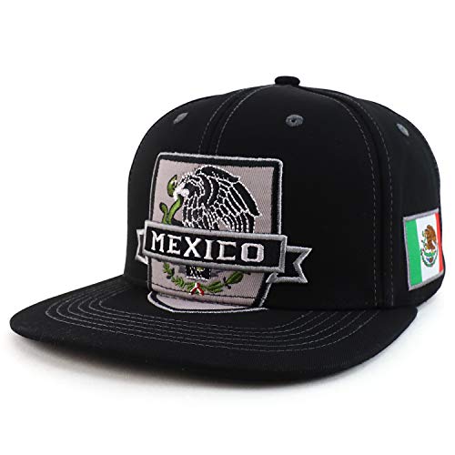 Trendy Apparel Shop Mexico Independence Eagle Flatbill Snapback Baseball Cap
