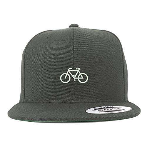 Trendy Apparel Shop Mini Bicycle Embroidered Flat Bill Snapback Cap
