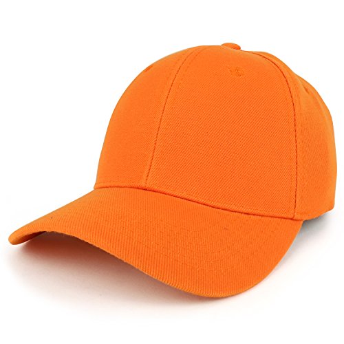 Trendy Apparel Shop Plain Structured Crown Adjustable Baseball Cap