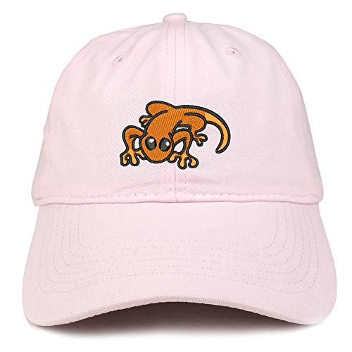 Trendy Apparel Shop Little Lizard Orange Embroidered Unstructured Cotton Dad Hat