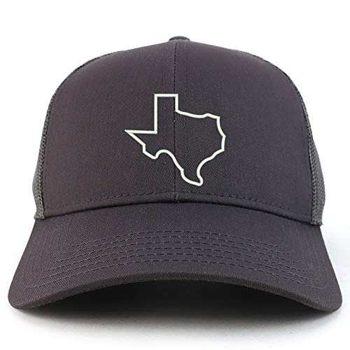 Trendy Apparel Shop Texas State Outline Structured High Profile Trucker Cap